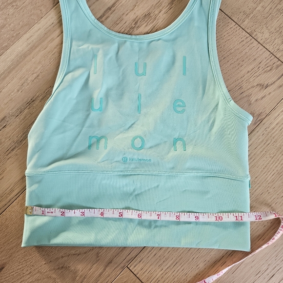 Lululemon Athletica Mint Green Cropped Tank Top Size Small Power Pivot - Picture 7 of 7